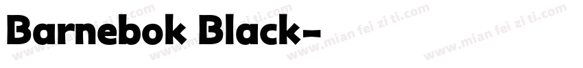 Barnebok Black字体转换